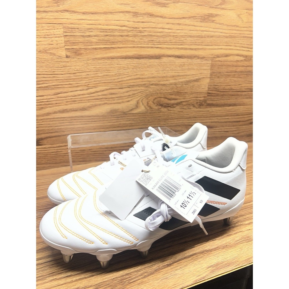 Men's adidas Kakari Elite (SG) Soft Ground Rugby White Cleats JP8800 Size 10.5 - Picture 4 of 12